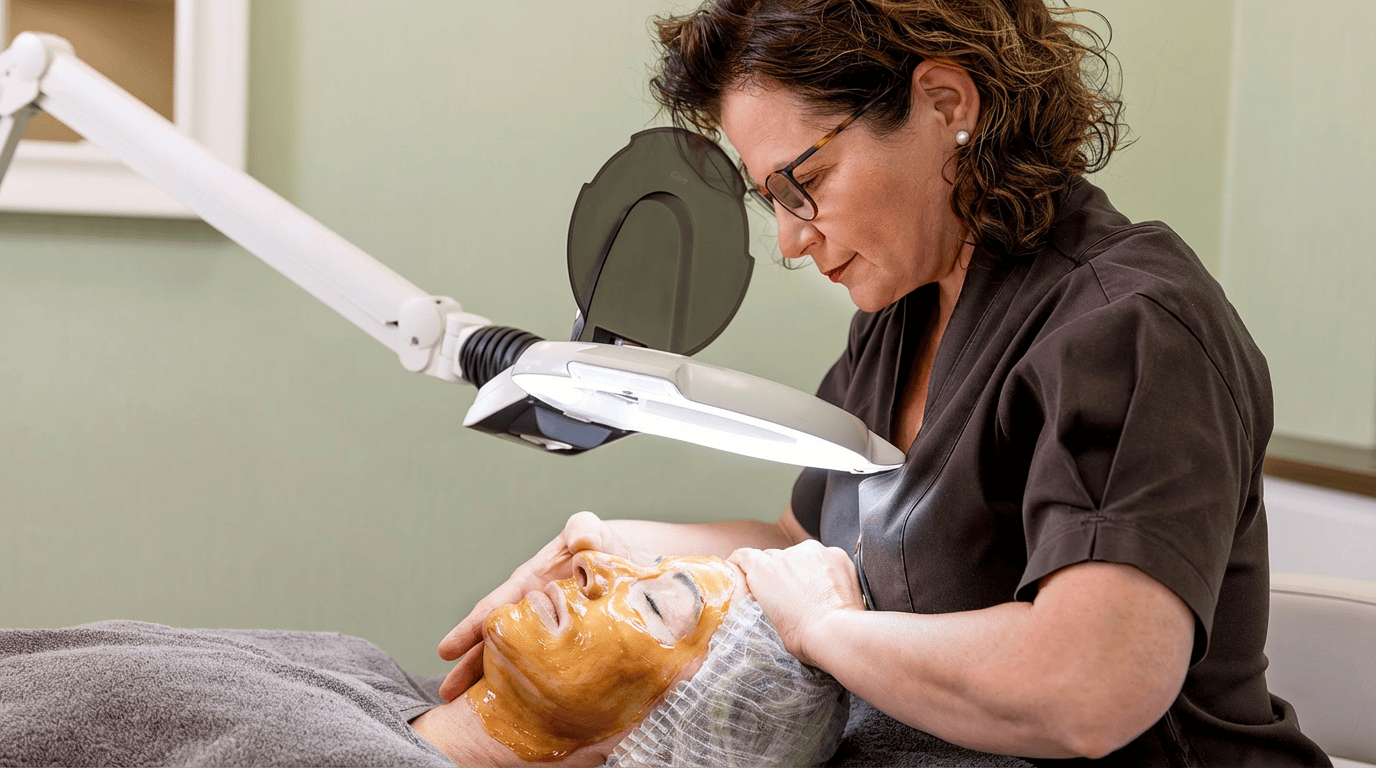 Hautpflegebehandlung im Kosmetikstudio Balance Duisburg in entspannter Atmosphäre.