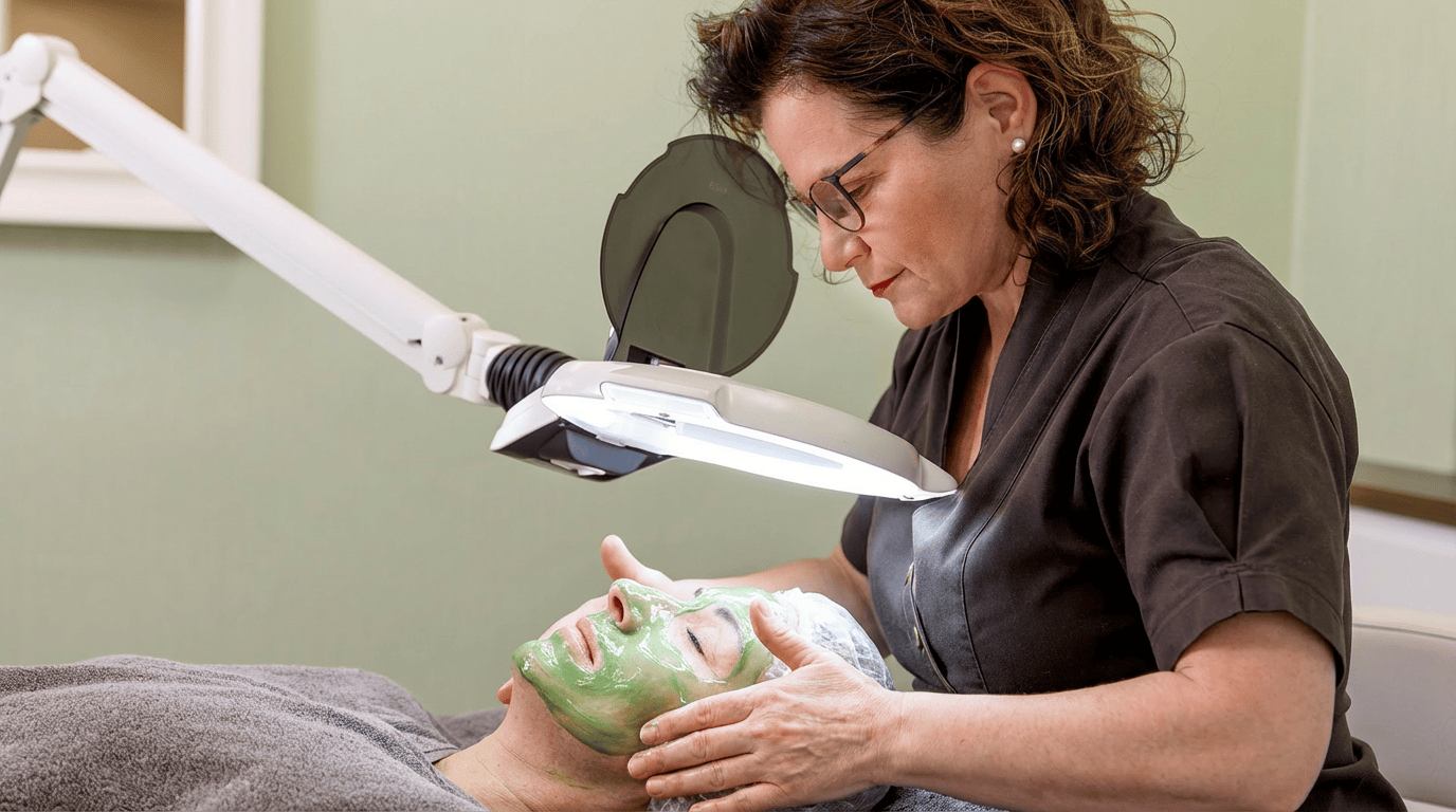 Hautpflege im Kosmetikstudio Balance Duisburg, entspannende Gesichtsbehandlung, professionelle Kosmetik